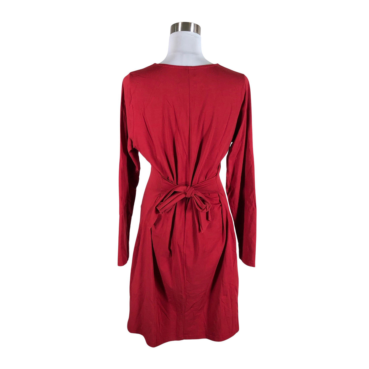 Unisex Kaiko - Trikotaažist kleit, suurus 40 - Veinipunane (2)