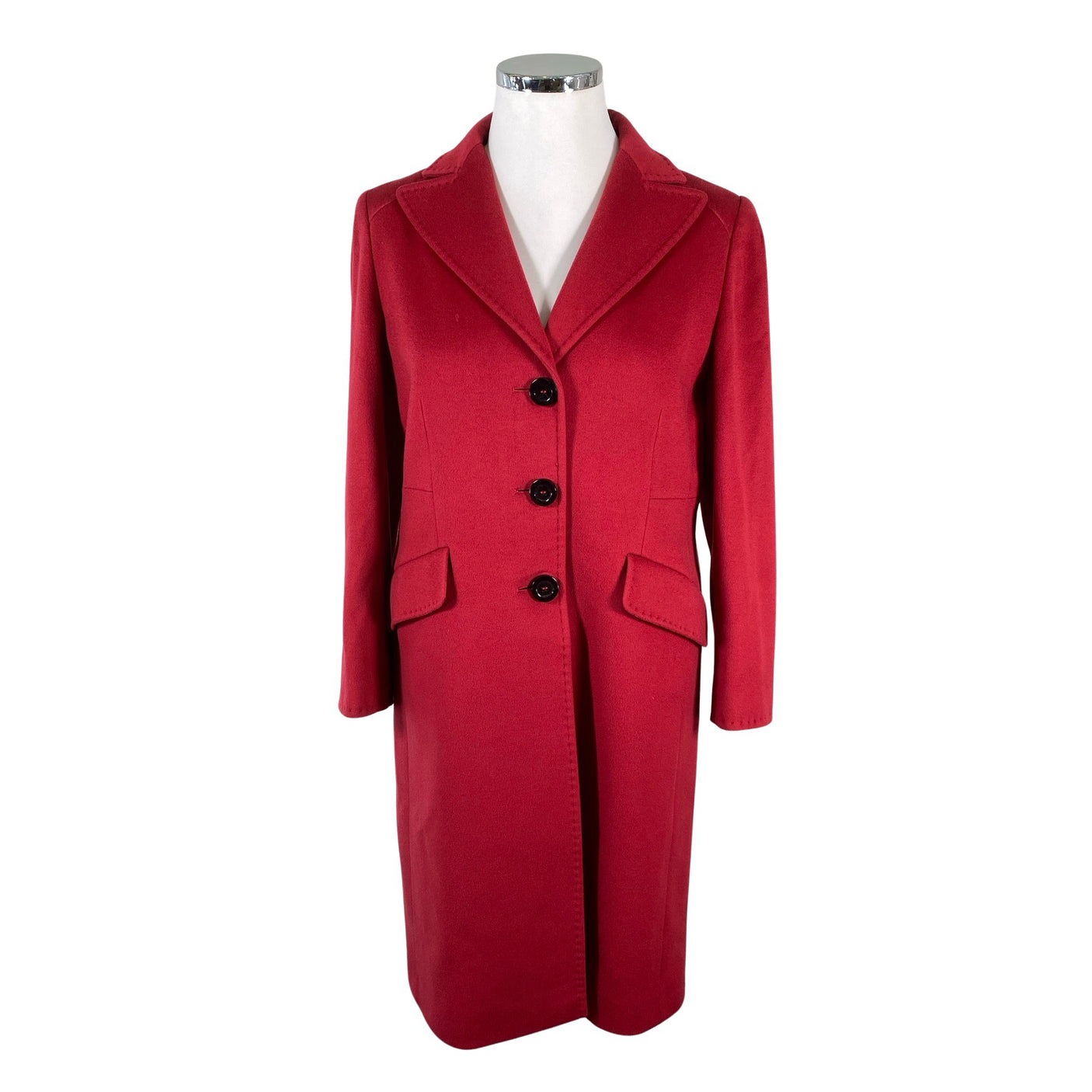 Unisex Cinzia Rocca - Villane mantel, suurus 44 - Punane (1)