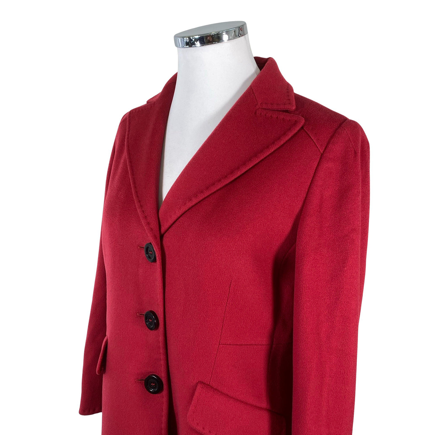 Unisex Cinzia Rocca - Villane mantel, suurus 44 - Punane (3)