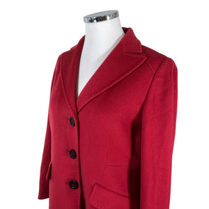 Unisex Cinzia Rocca - Villane mantel, suurus 44 - Punane (3)