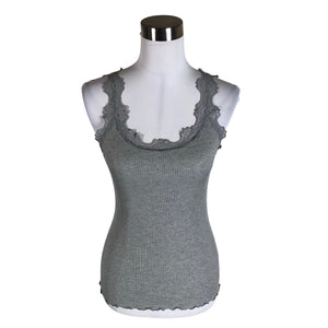 Unisex Rosemunde - Trikotaažist topp, suurus 36 - Hall (1)