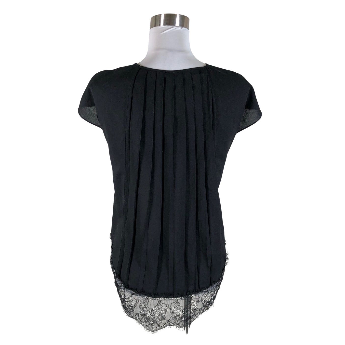 Unisex Massimo Dutti - Lühikeste käistega pluus, suurus 36 - Must (2)