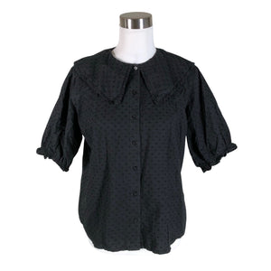 Unisex Modström - Lühikeste käistega pluus, suurus 38 - Must (1)