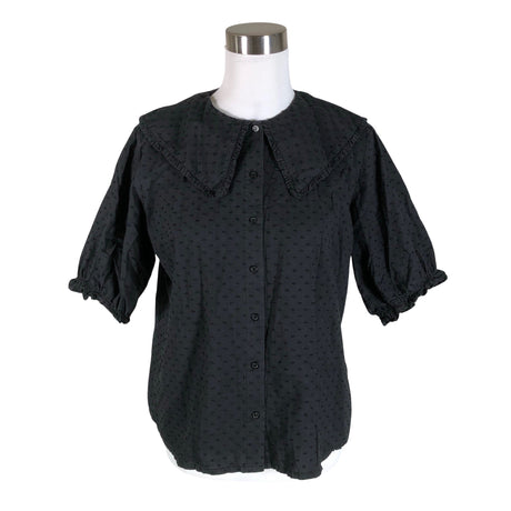 Unisex Modström - Lühikeste käistega pluus, suurus 38 - Must ()