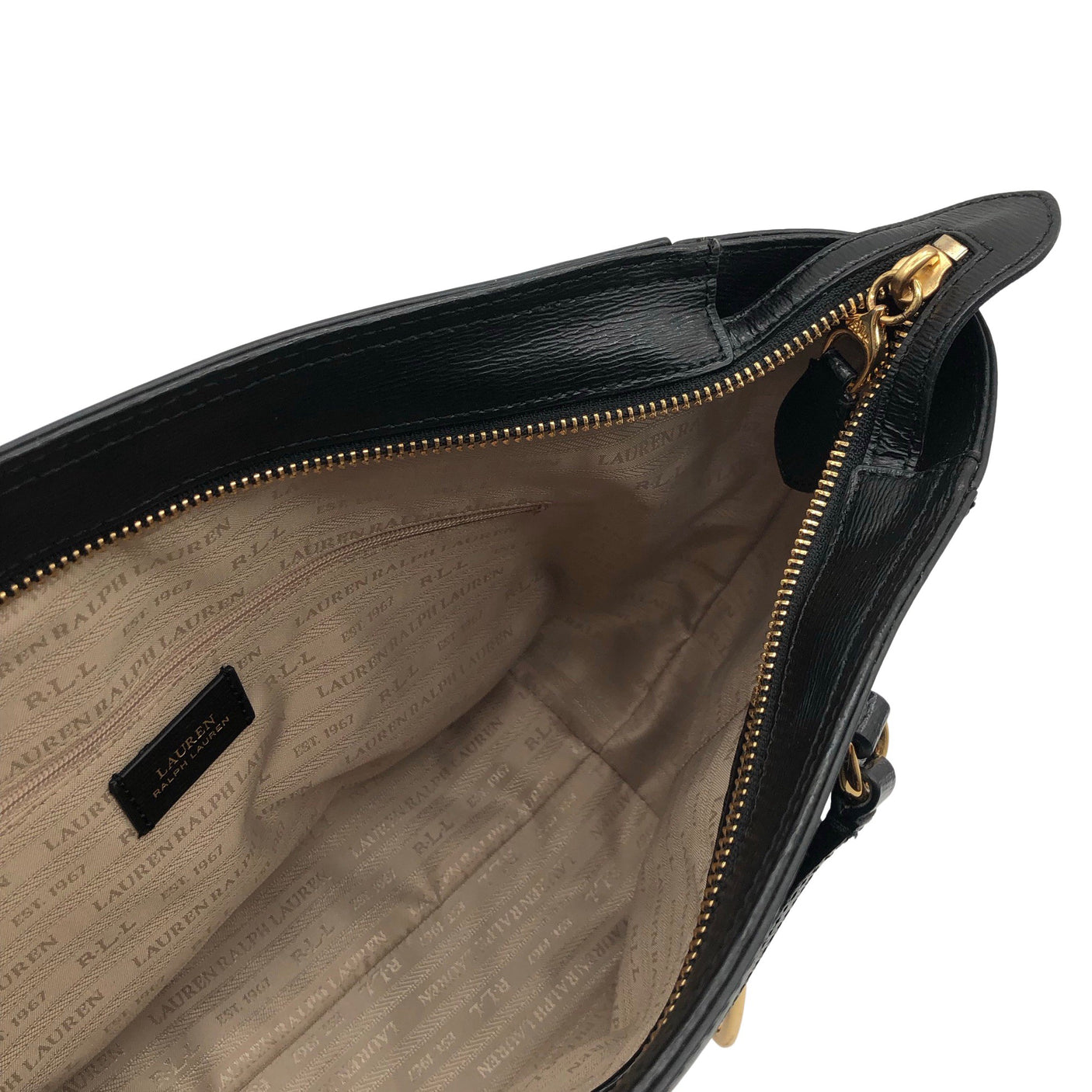 Unisex Lauren Ralph Lauren - Käekott, suurus Midi - Must (3)