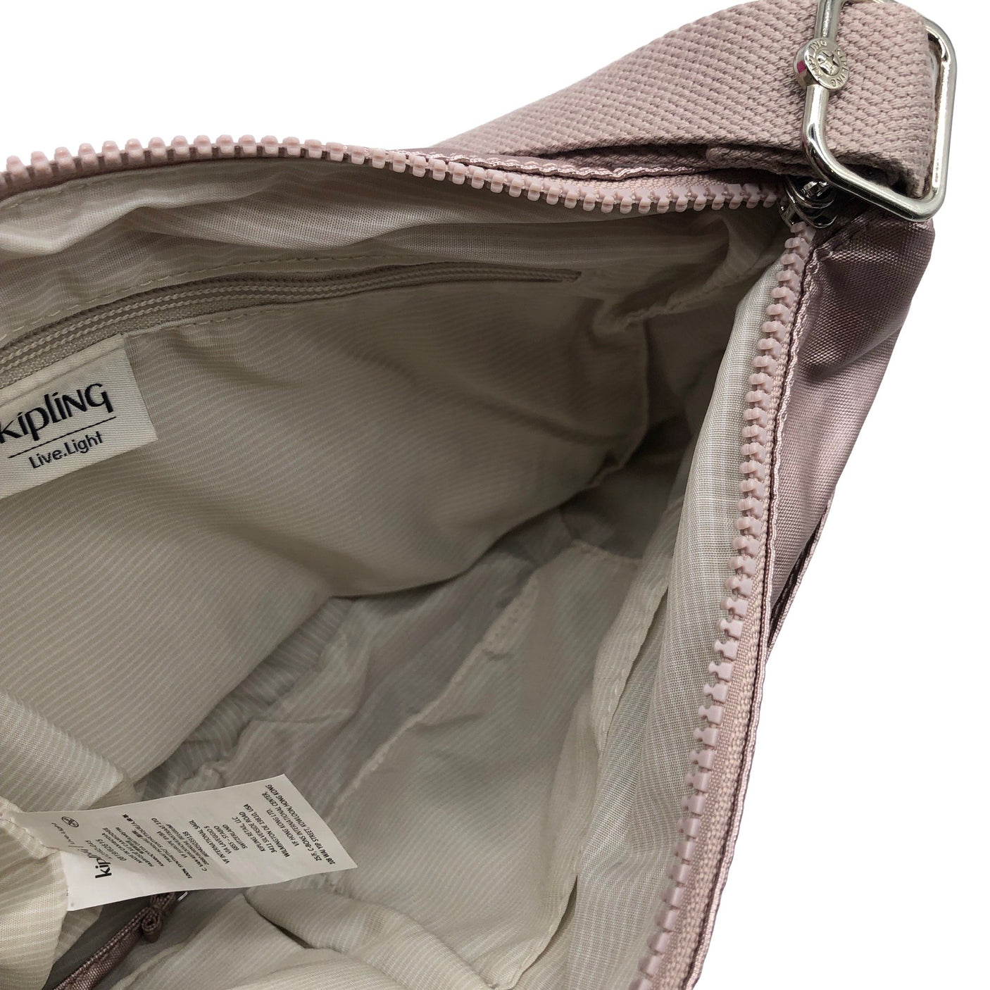 Unisex Kipling - Õlakott, suurus Midi - Heleroosa (2)
