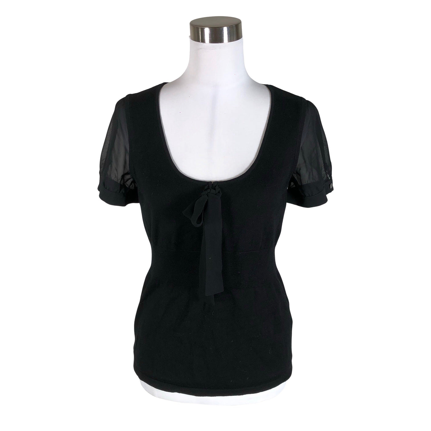 Unisex Esprit - Lühikeste käistega pluus, suurus 36 - Must (1)