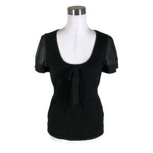 Unisex Esprit - Lühikeste käistega pluus, suurus 36 - Must (1)