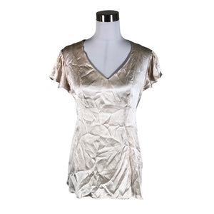 Unisex Style Butler - Lühikeste käistega pluus, suurus 40 - Beige (1)