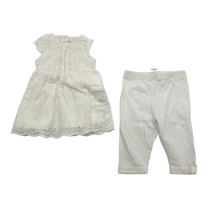 Unisex Lindex - Mitteveniv kleit, suurus 56 - 62 - Valge (1)