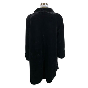 Unisex Ajatar - Kunstkarusnahast mantel, suurus 34 - Must (2)