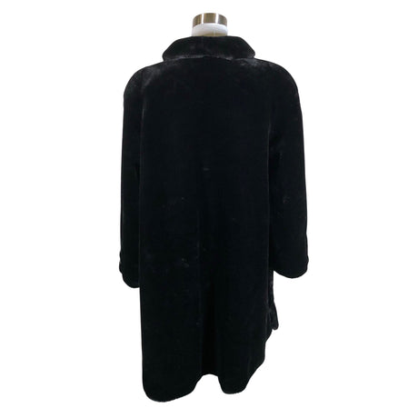 Unisex Ajatar - Kunstkarusnahast mantel, suurus 34 - Must (2)