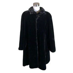 Unisex Ajatar - Kunstkarusnahast mantel, suurus 34 - Must (1)