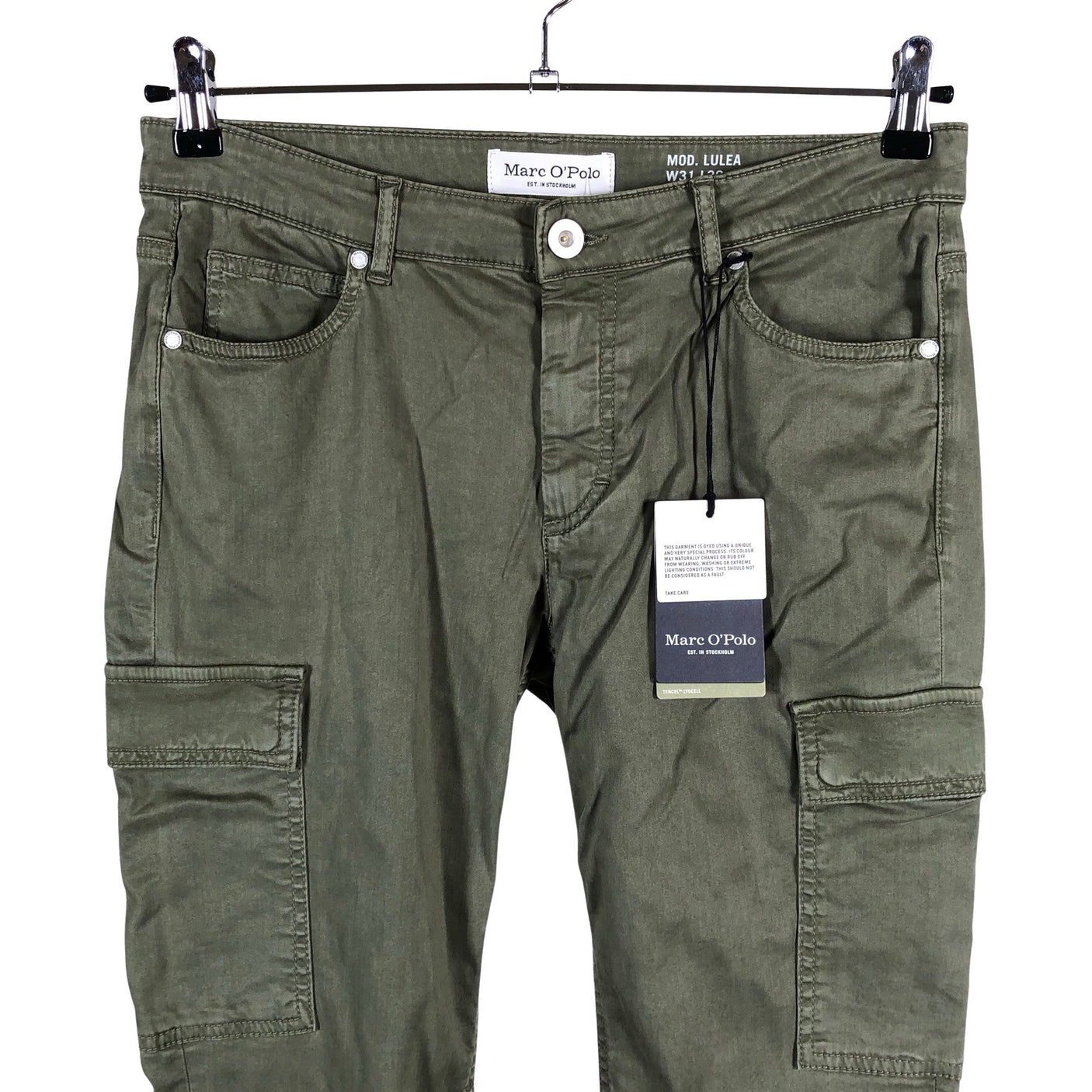 Unisex Marc O'Polo - Mittevenivad püksid, suurus W31 - Roheline (3)