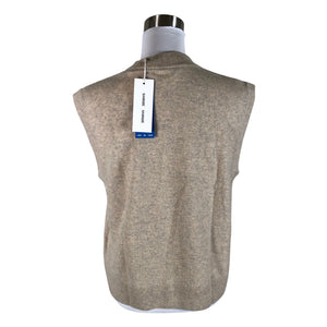 Unisex Samsoe&Samsoe - Kootud vest, suurus 34 - Pruun (2)