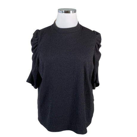 Unisex Lindex - Lühikeste käistega pluus, suurus 52 - Must ()