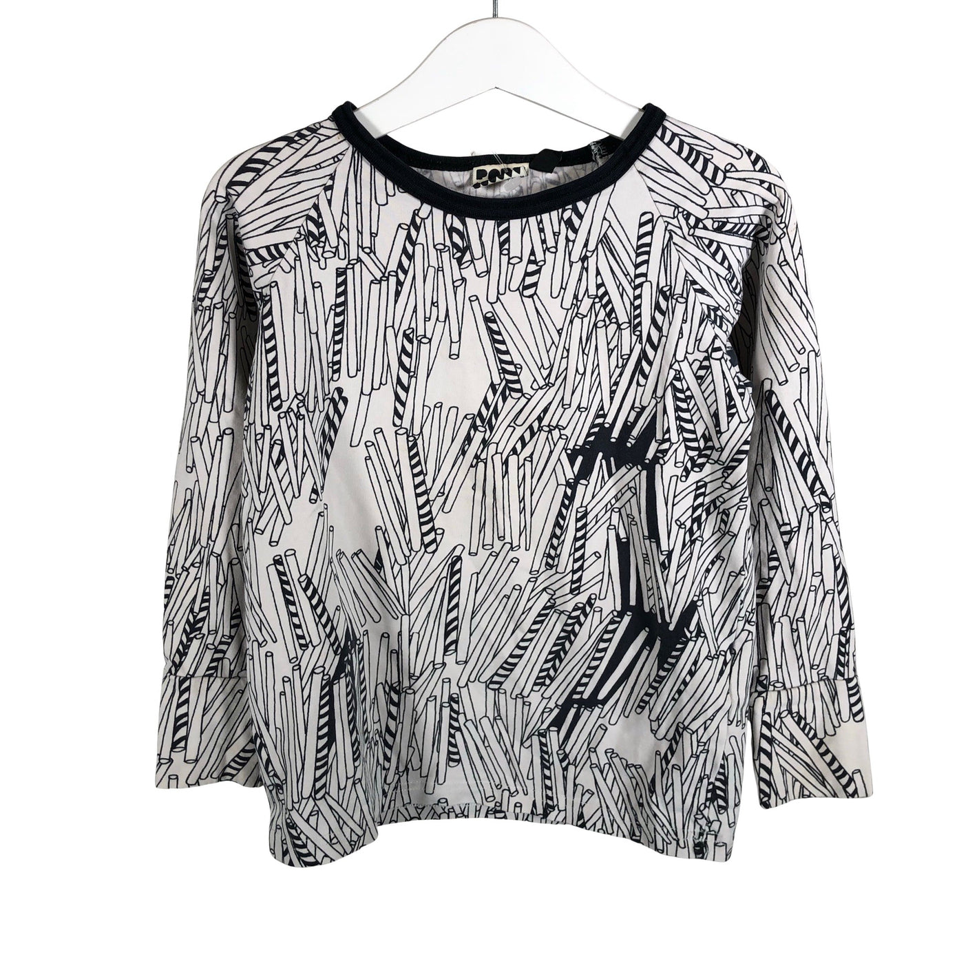 Unisex Papu - Trikotaažist pluus, suurus 110 - 116 - Valge (1)