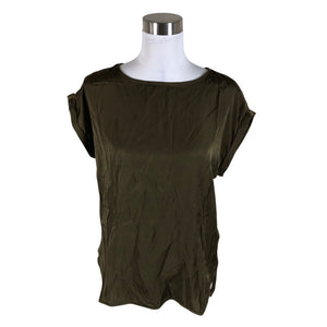 Unisex Tom Tailor - Lühikeste käistega pluus, suurus 38 - Roheline (1)