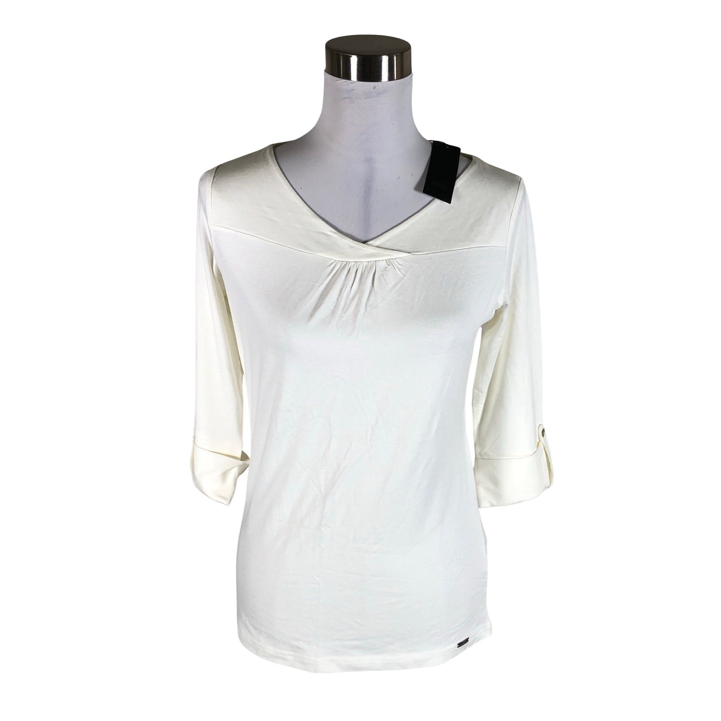 Unisex Esprit - Trikotaažist pluus, suurus 40 - Valge (1)