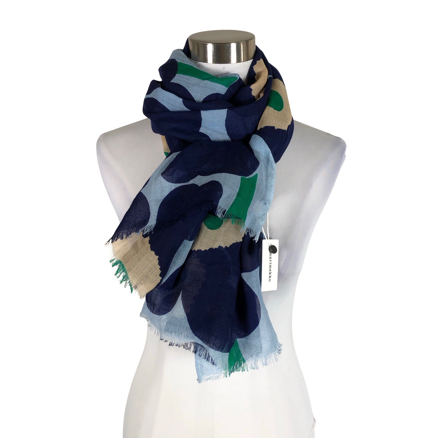 Unisex Marimekko - Õhuke sall, suurus Maxi - Sinine (1)