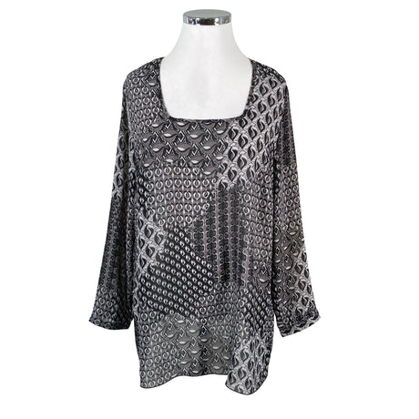 Unisex Ulla Popken - Õhuke tuunika, suurus 52 - Hall ()