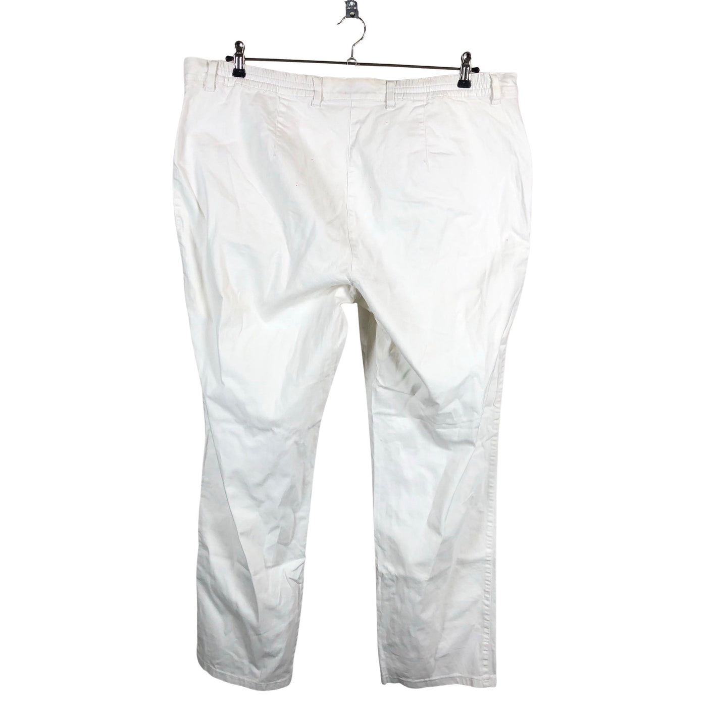 Unisex Ulla Popken - Mittevenivad püksid, suurus 54 - Valge (2)