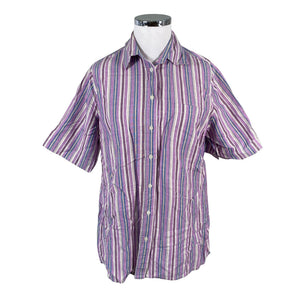 Unisex Ulla Popken - Lühikeste käistega pluus, suurus 46 - Lilla (1)