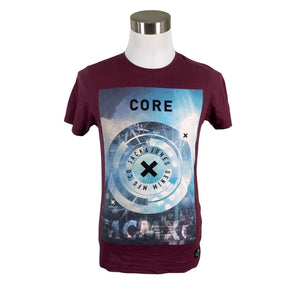 Unisex Jack & Jones - T-särk, suurus M - Veinipunane (1)