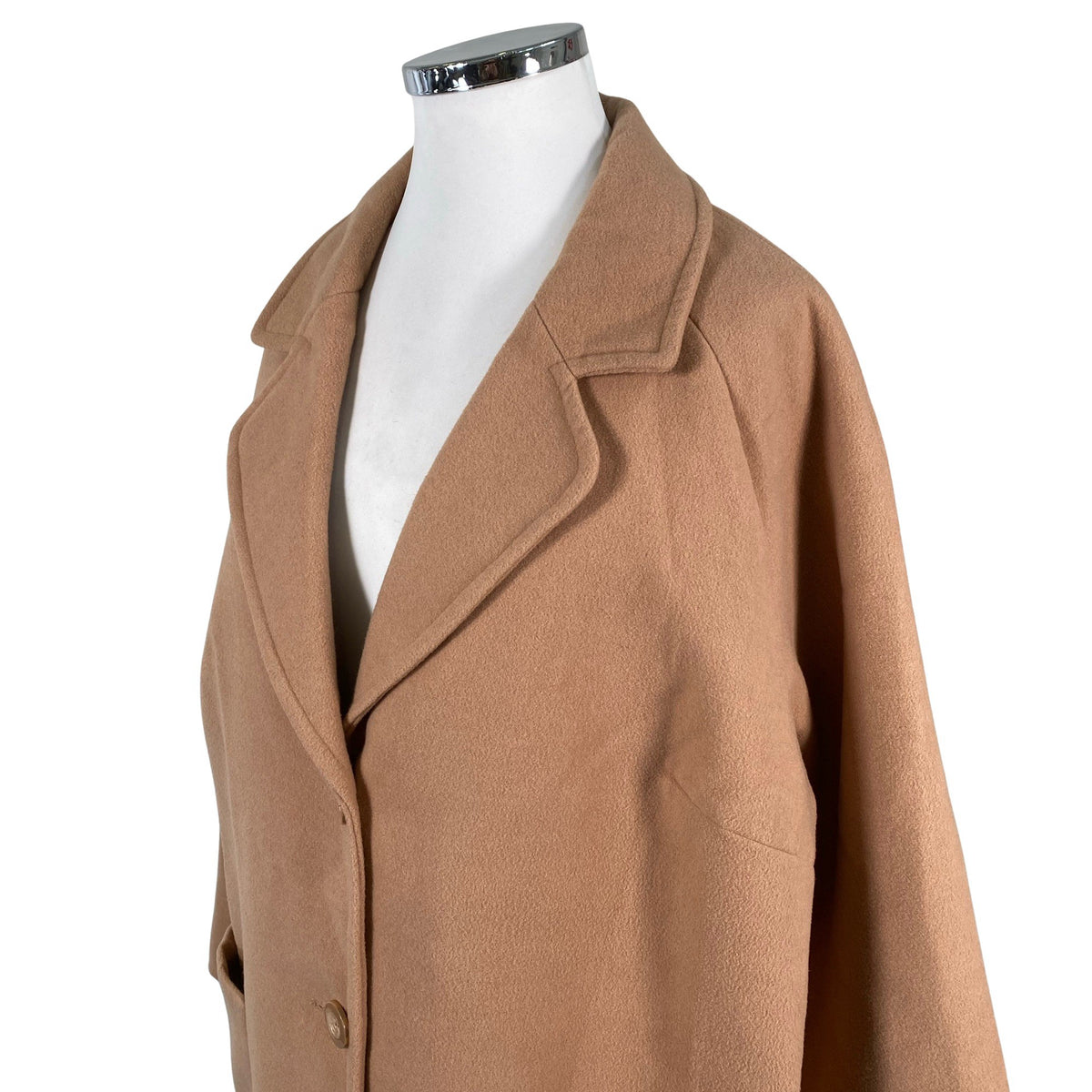 Unisex Ulla Popken - Villane mantel, suurus 50 - Pruun (3)