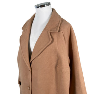 Unisex Ulla Popken - Villane mantel, suurus 50 - Pruun (3)