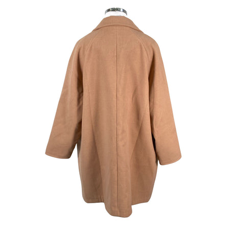 Unisex Ulla Popken - Villane mantel, suurus 50 - Pruun (2)
