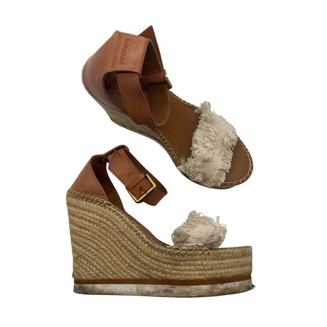 Unisex See by Chloé - Kiilkontsaga rihmikud, suurus 39 - Pruun ()