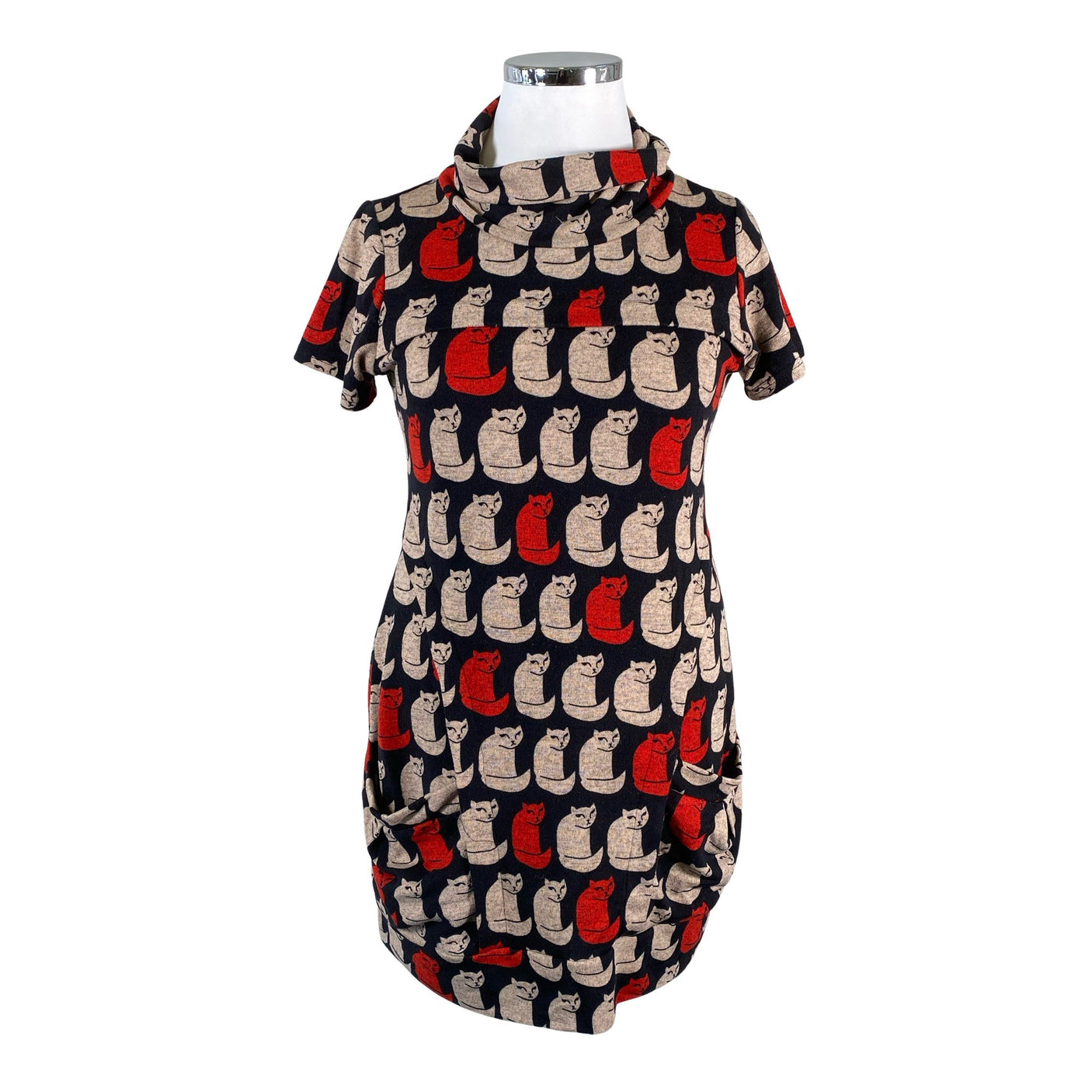 Unisex Purplish London - Trikotaažist kleit, suurus 42 - Must (1)