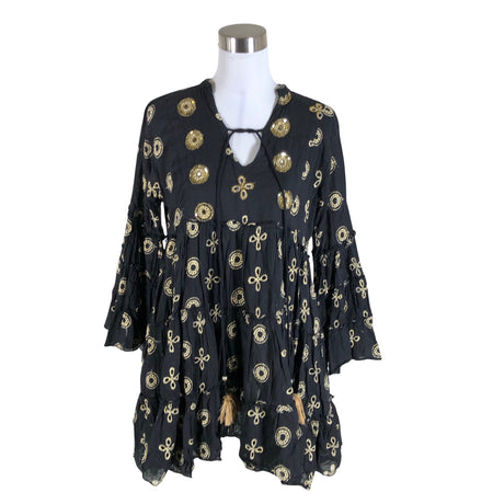 Unisex Boho Spirit - Mitteveniv kleit, suurus 40 - Must ()