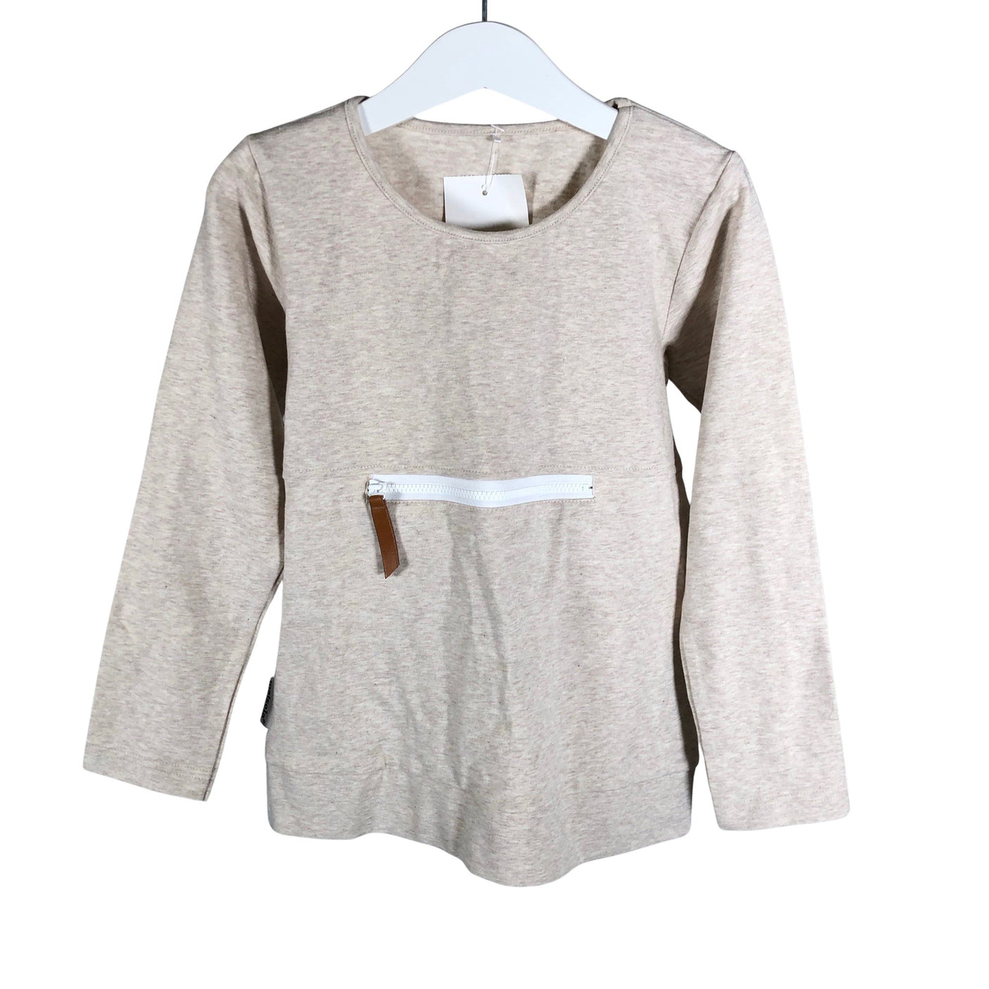 Unisex Metsola - Trikotaažist pluus, suurus 110 - 116 - Beige (1)