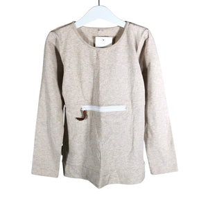 Unisex Metsola - Trikotaažist pluus, suurus 122 - 128 - Beige (1)
