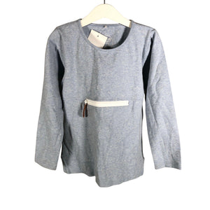 Unisex Metsola - Trikotaažist pluus, suurus 110 - 116 - Helesinine (1)