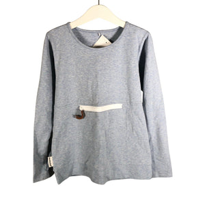 Unisex Metsola - Trikotaažist pluus, suurus 122 - 128 - Helesinine (1)