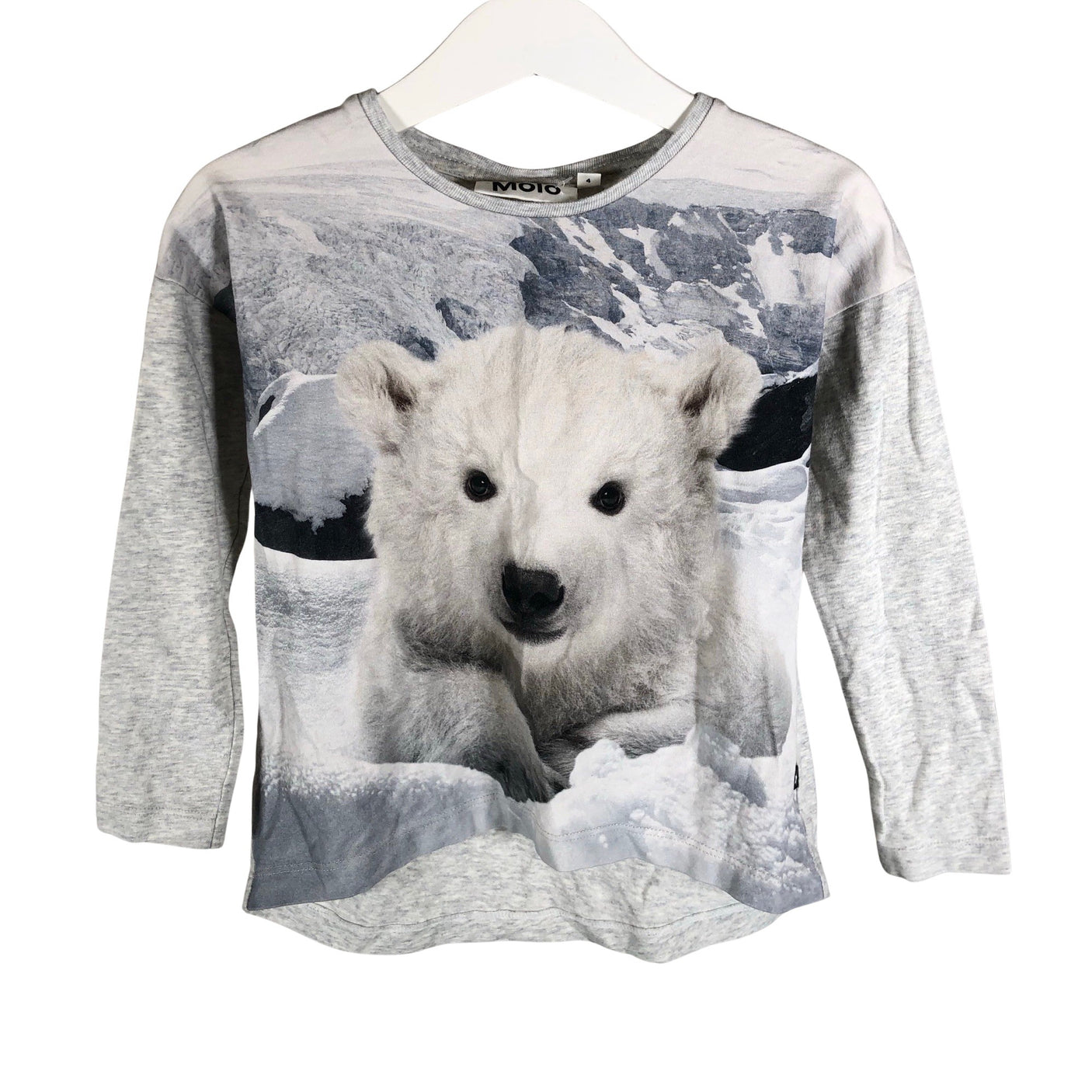 Unisex Molo Kids - Trikotaažist pluus, suurus 98 - 104 - Hall (1)