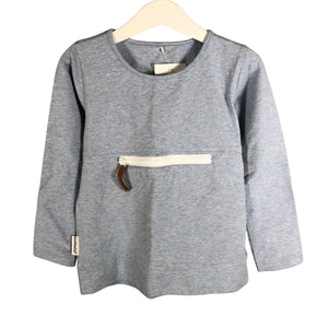 Unisex Metsola - Trikotaažist pluus, suurus 98 - 104 - Helesinine (1)