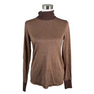 Unisex Mos Mosh - Trikotaažist pluus, suurus 38 - Pruun (1)
