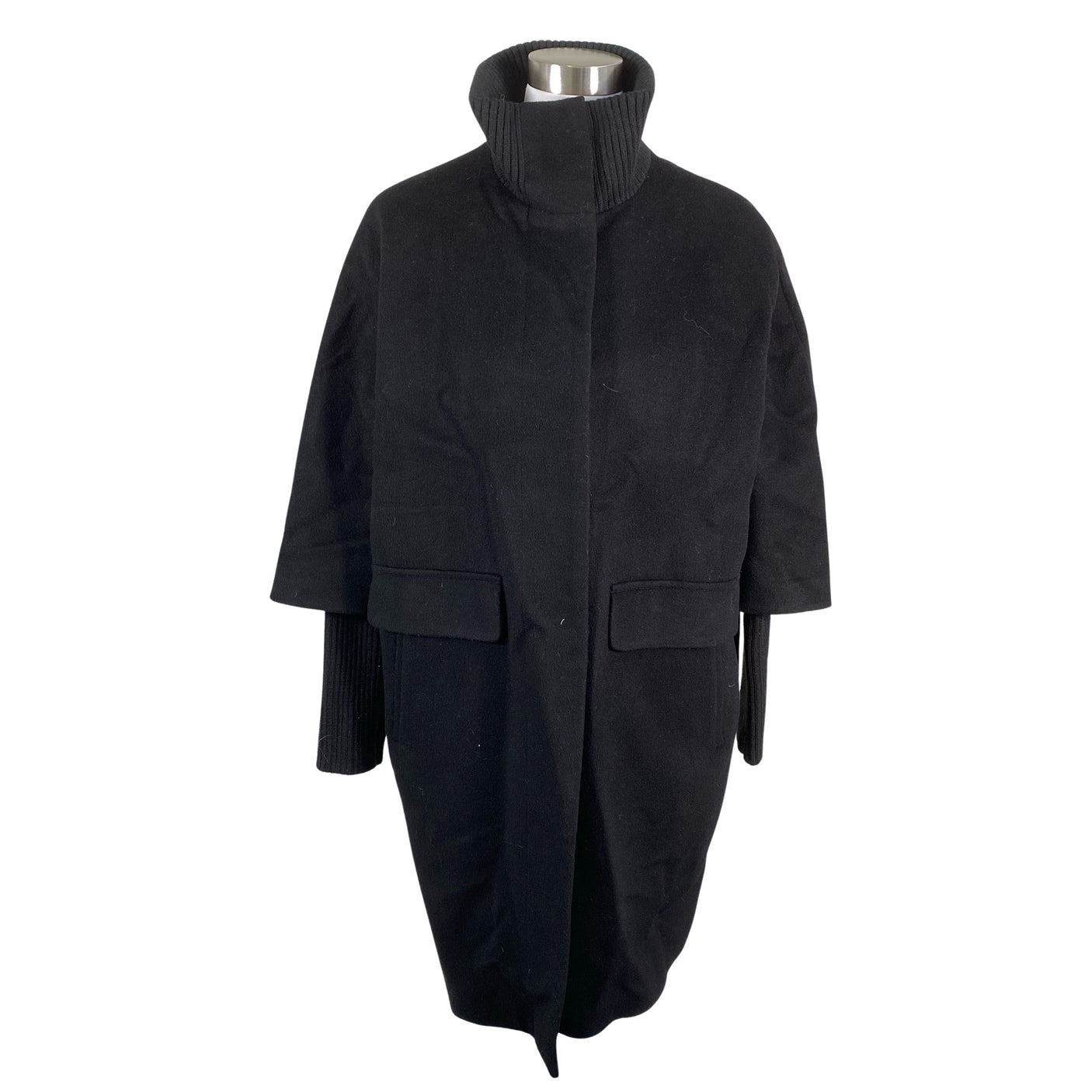 Unisex Comma - Villane mantel, suurus 36 - Must (1)