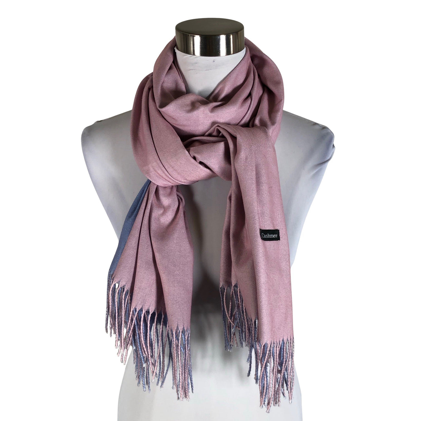 Unisex Cashmere - Õhuke sall, suurus Maxi - Heleroosa (1)