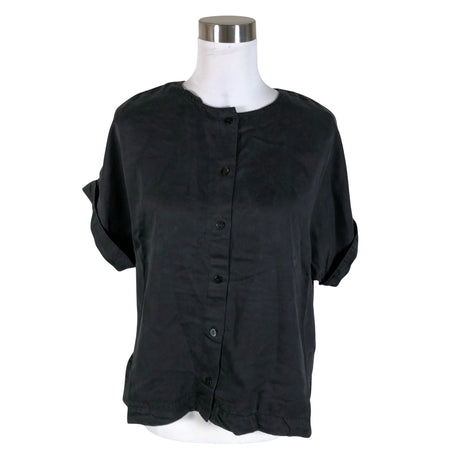 Unisex Papu - Lühikeste käistega pluus, suurus 36 - Must ()