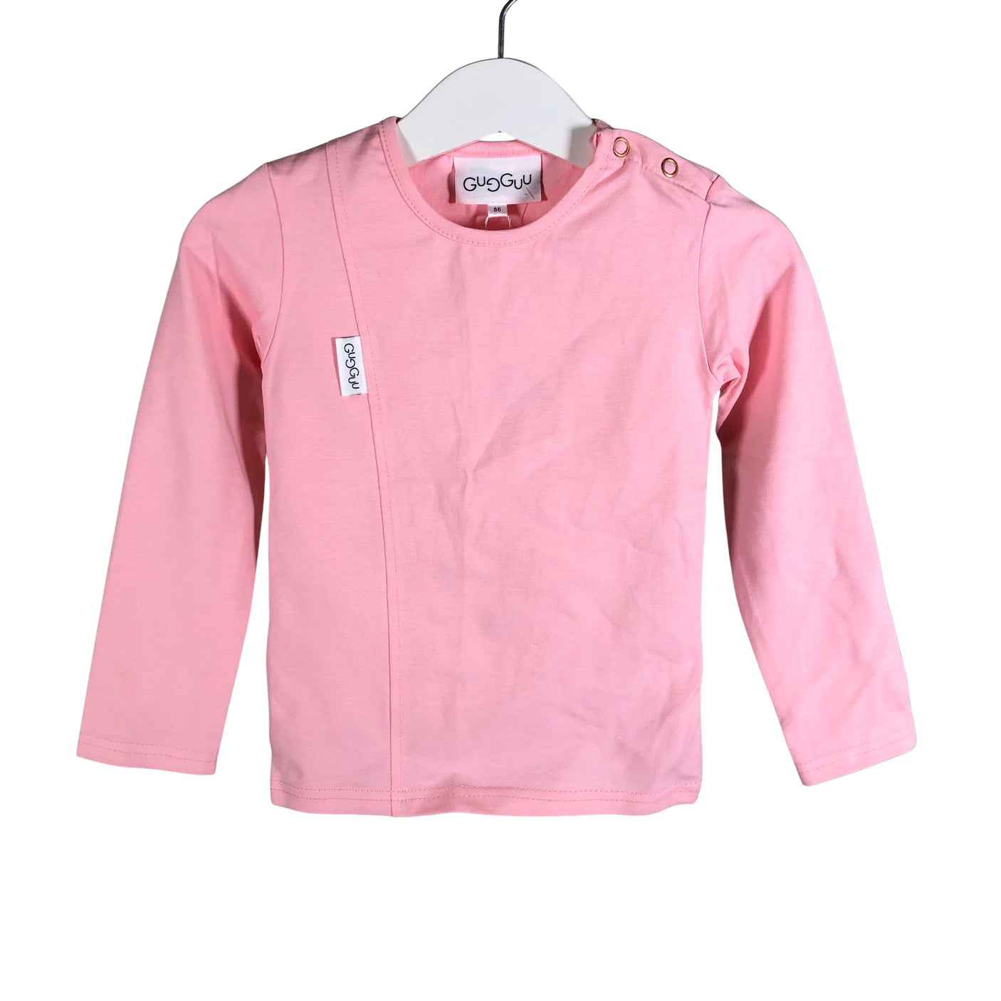 Unisex Gugguu - Trikotaažist pluus, suurus 80 - 86 - Heleroosa (1)