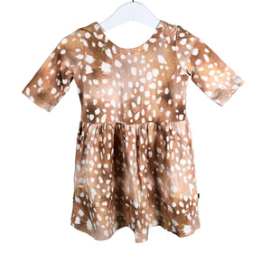 Unisex Kaiko - Trikotaažist kleit, suurus 86 - 92 - Pruun (1)