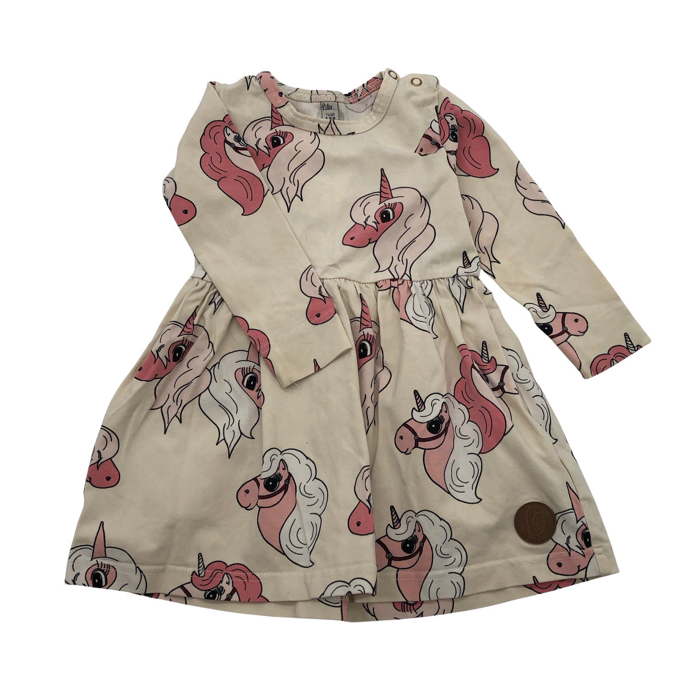 Unisex Blaa - Trikotaažist kleit, suurus 74 - 80 - Looduslik valge (1)