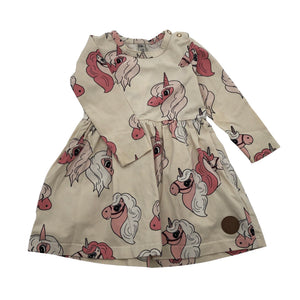 Unisex Blaa - Trikotaažist kleit, suurus 74 - 80 - Looduslik valge (1)