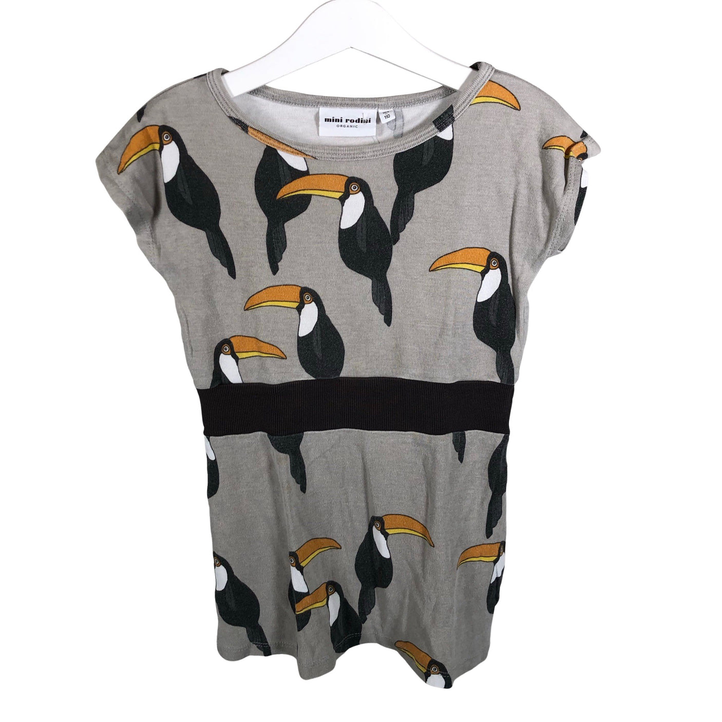 Unisex Mini Rodini - Trikotaažist kleit, suurus 104 - 110 - Hall (1)