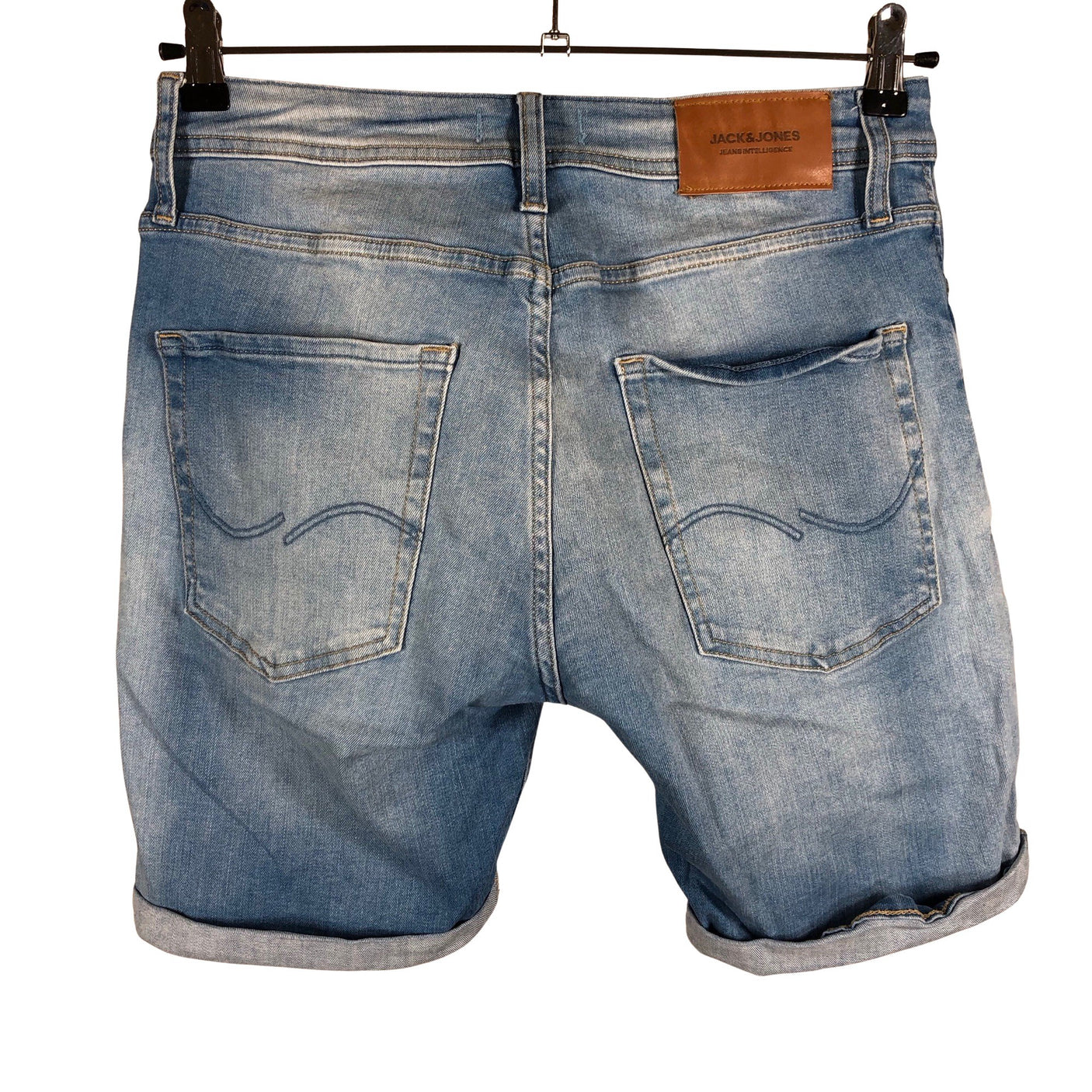 Unisex Jack & Jones - Teksast lühikesed püksid, suurus S - Helesinine (2)